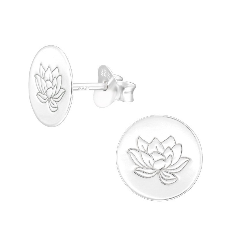Cercei cu ac Lotus - Argint 925 Cercei cu ac Lotus - Argint 925