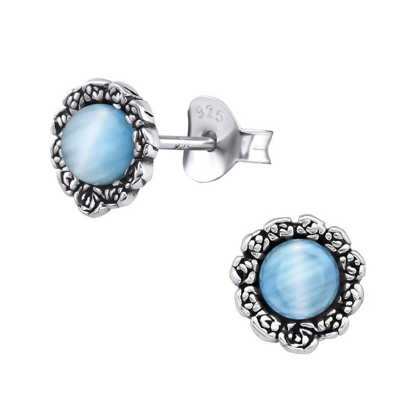 Cercei cu ac Opal baby blue - Argint 925 Cercei cu ac Opal baby blue - Argint 925