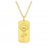 Lant Floarea soarelui - Argint 925 placat cu aur